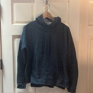 Pact Organic Blue Hoodie with Side Zippers Medium